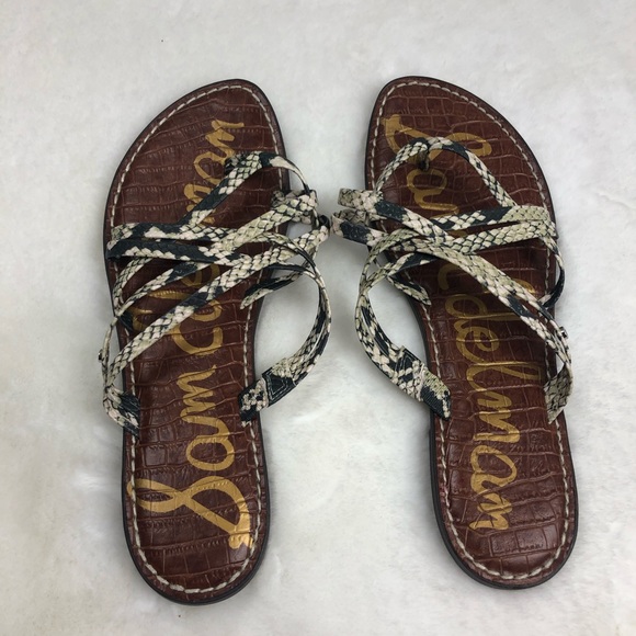 Sam Edelman Snake Skin Sandals - Picture 1 of 7